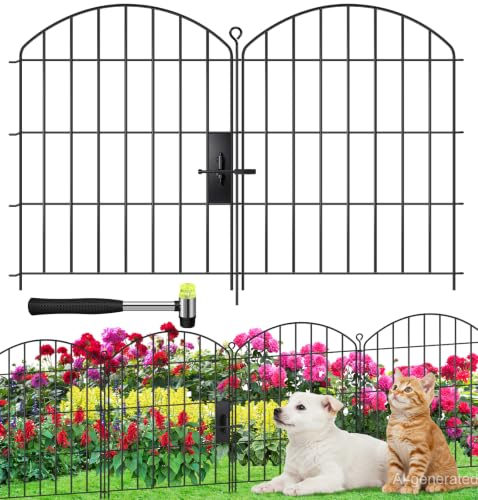 Decorative Garden Fence with gate 24in