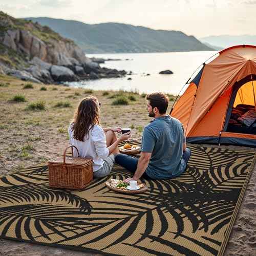 Outdoor Rug Waterproof Plastic Rugs for Patio