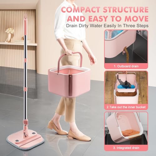 Spin Mop and Bucket System Kit (6 Count)