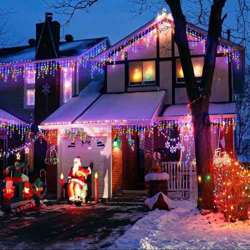 33ft Icicle Lights for Outside