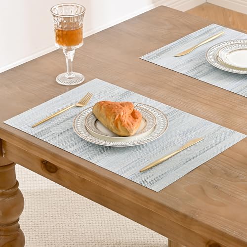 LightSteel Blue Placemats Set of 8 (8 Count)