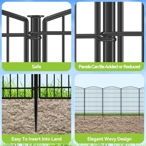 Decorative Garden Fence 12 Panels 26ft