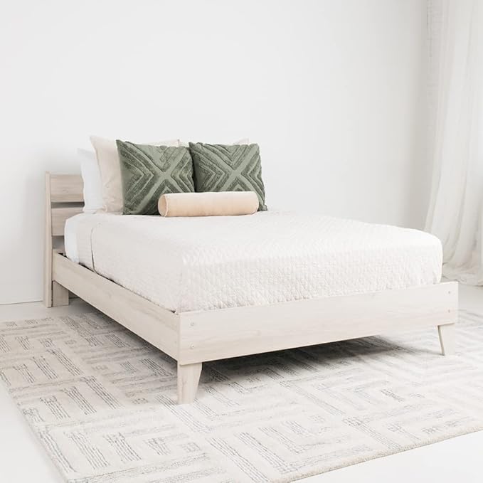 Signature Design by Ashley Socalle Casual Platform Bed, Full, Natural Beige