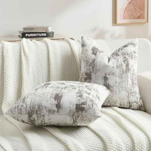 Pack of 2 Faux Cashmere Throw Pillow Covers 16x16 Inch (2 Count)