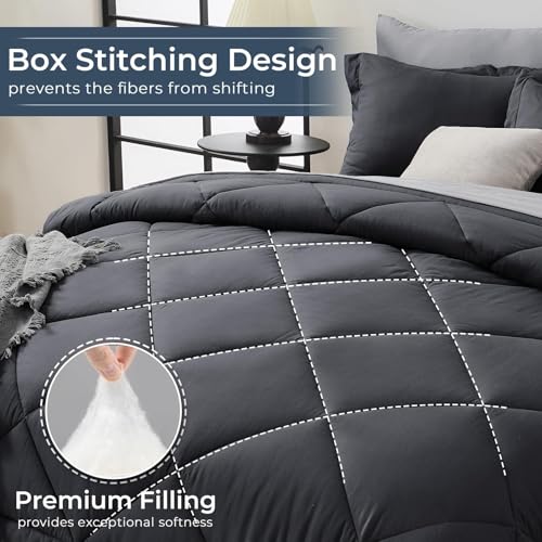 7 Piece Oversized Queen Comforter Set