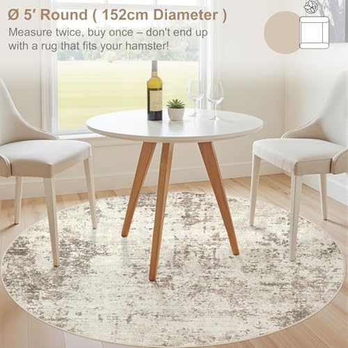 5ft Round Area Rug Living Room Rugs (25 Sq Ft)