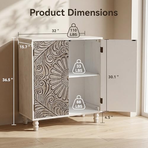 Set of 3 32" Sideboard Cabinets (3 Count)