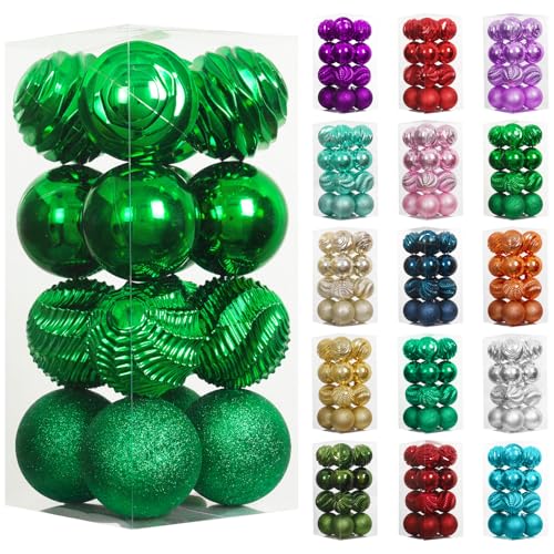 16ct Christmas Balls Ornaments (24 Count)