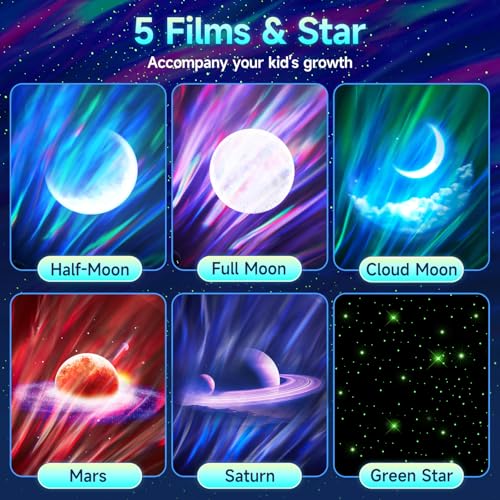 Galaxy Projector Northern Lights Projector with Bluetooth Speaker