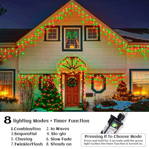 99ft Icicle Lights for Outside