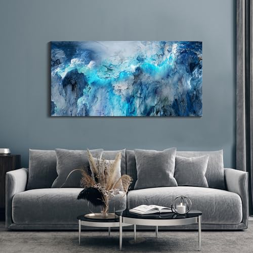 Blue Wall Art Large Canvas Art
