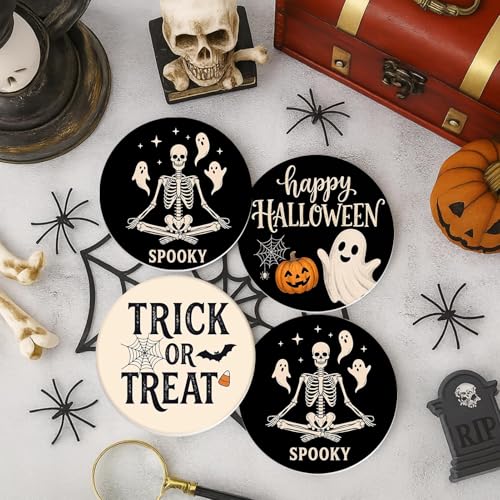 Halloween Coasters for Drinks (6 Count)