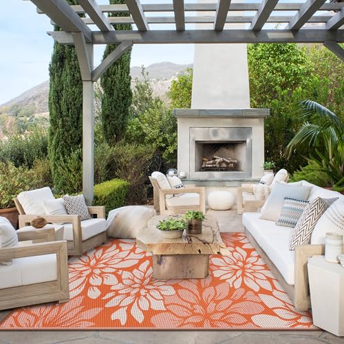 Outdoor Rug Waterproof Plastic Rugs for Patio (54 Sq Ft)
