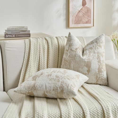 Pack of 2 Faux Cashmere Throw Pillow Covers 24x24 Inch (2 Count)