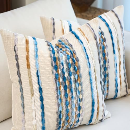 Boho Pillow Covers 18x18 Inch Set of 2 (2 Count)