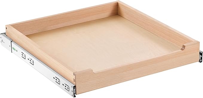 VEVOR Pull Out Cabinet Organizer, 20"W x 21"D Cabinet Drawer, Soft Close Slide out Shelf, Heavy-Duty Sliding Wood Drawer, Bottom and Side Assembly Base Cabinet Organization for Kitchen Pantry Bathroom