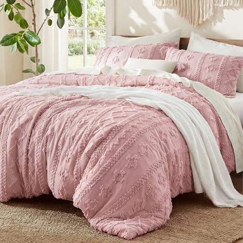 Tufted Boho Comforter Set Twin Size