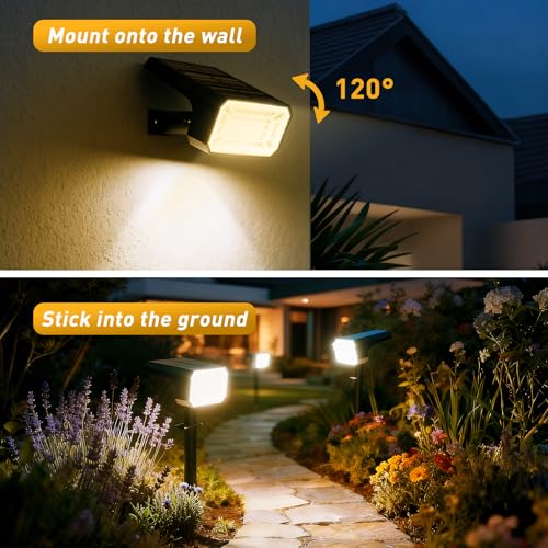 Solar Spot Lights Outdoor (8 Count)