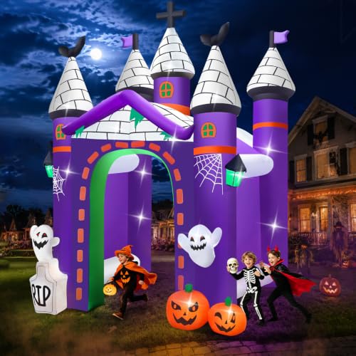12FT Halloween Inflatables Archway Haunted House Castle