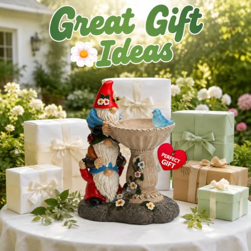 Solar Gnome Statues for Garden Decor