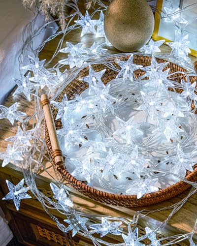 Star String Lights 59 Ft 100 LED Christmas Lights Plug in with Remote Timer Connectable Twinkle Lights for Bedroom Wedding Christmas Tree Indoor Outdoor Decor