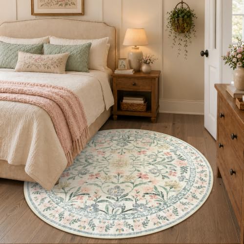 Round Washable Rug