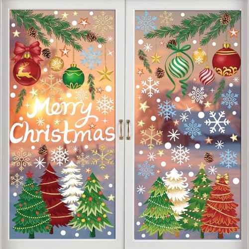 Merry Christmas Window Clings (173 Count)