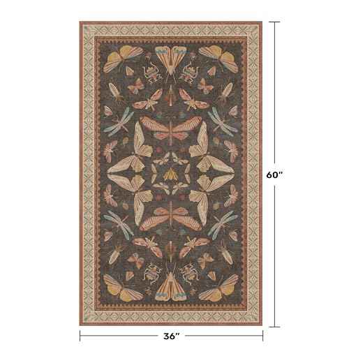 Boho Brown 3x5 Entryway Rugs Indoor (15 Sq Ft)