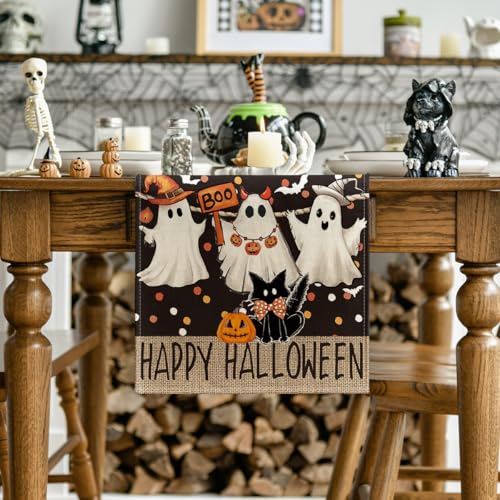 210 GSM Halloween Table Runner Home Party Decor 13x48 Inch