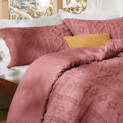 Tufted Boho Comforter Set King Size