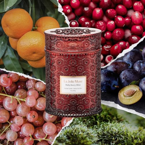 Ruby Berry Bliss Scented Candles for Home