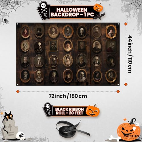 Dark Brown Wall Portrait Banner 72x44 Inch