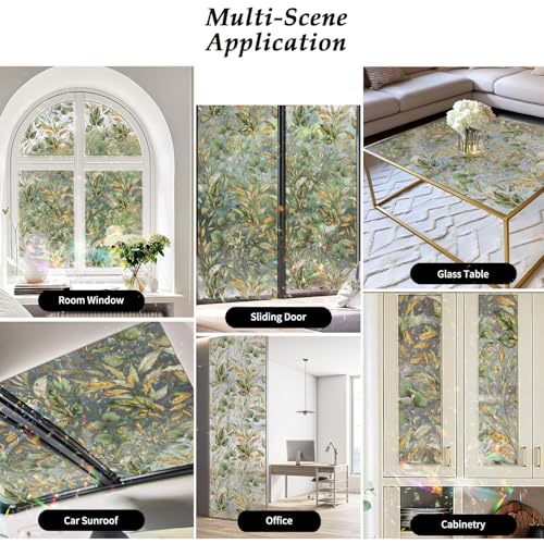 Rainbow Window Privacy Film with Tools (2080 sq inch)