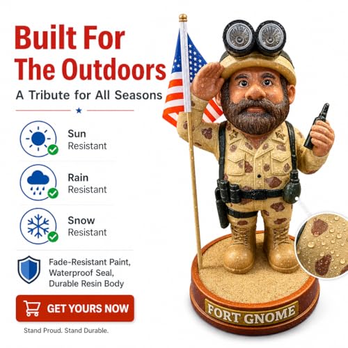 Military Garden Gnome