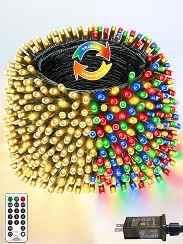500 LED 165 FT Color Changing Christmas Lights with Remote Timer & 11 Modes