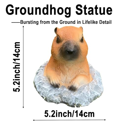 Groundhog Garden Statue 5.2 Inch