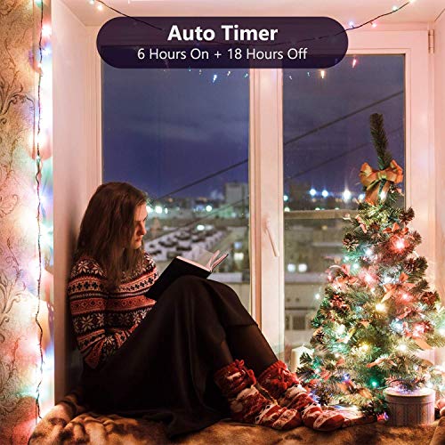 Multicolor Christmas Lights Battery (100 Count)