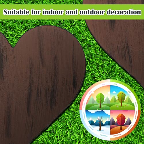 3 Pcs Heart Garden Stepping Stones 12 Inch (3 Count)