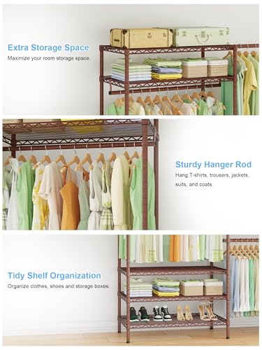 E11 Heavy Duty Closet Garment Rack