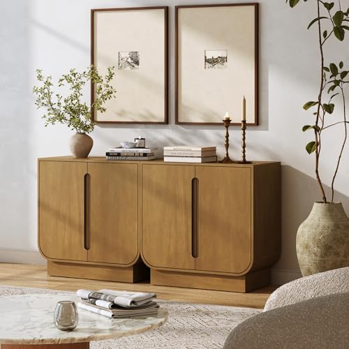 Joey Mid Century Modern Storage Cabinet (2 Count)