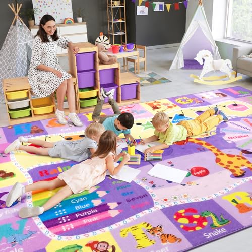 BENRON 4x6 Playroom Rug for Kids Washable