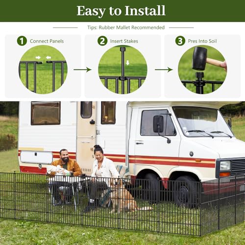 No Dig Garden Fence Outdoor for Yard (315.52 sq ft sq ft)