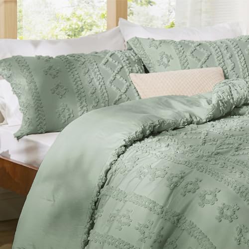 Tufted Boho Comforter Set California King
