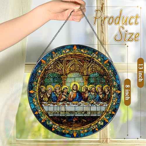 8 Inch the Last Supper Suncatcher Ornament