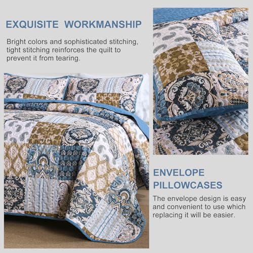 Boho Quilt Set Queen Size