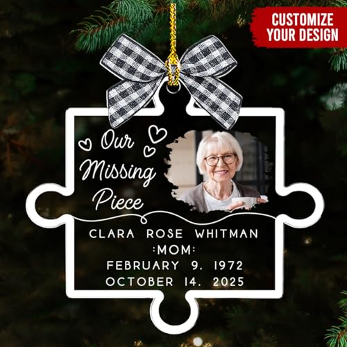 Personalized Our Missing Piece Acrylic Ornament