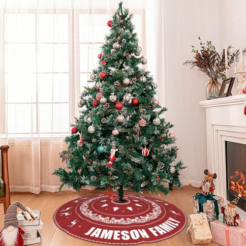 Custom Christmas Tree Skirt with Name