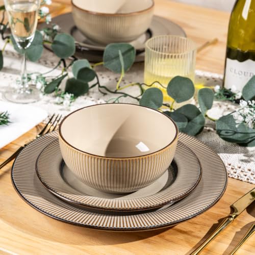 Ceramic Dinnerware Sets of 4 (12 Count)