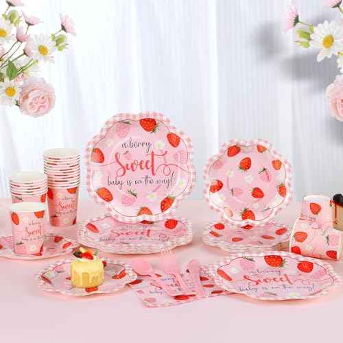Strawberry Baby Shower Decorations for Girl