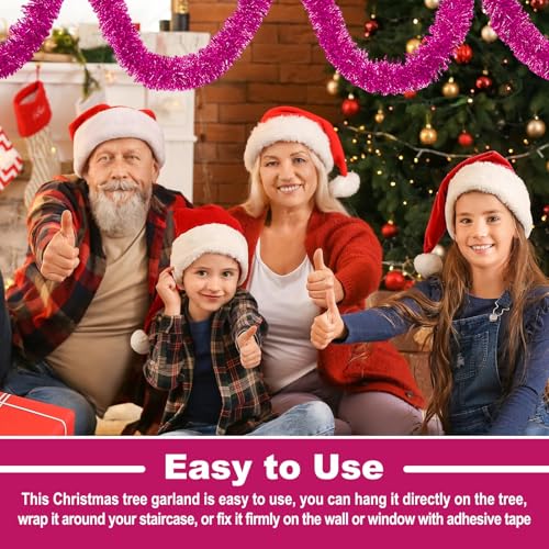 25 Feet Christmas Tinsel Garland